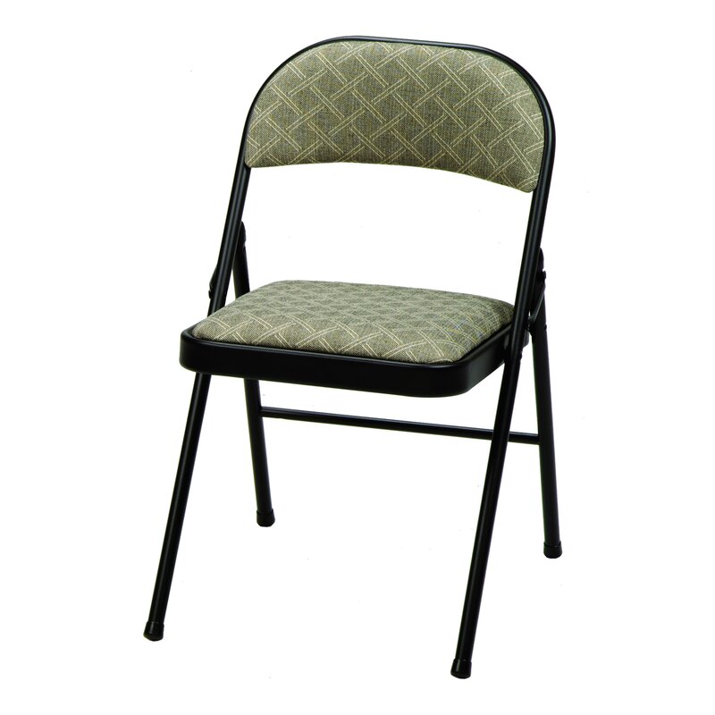 Deluxe Fabric Padded Folding Chair 